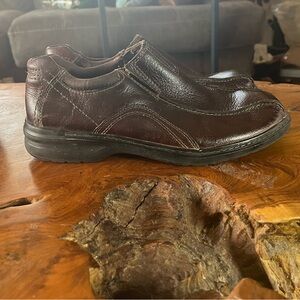 Clarks Cotrell Step Brown Leather Slip-On Loafers – Men’s Size 9